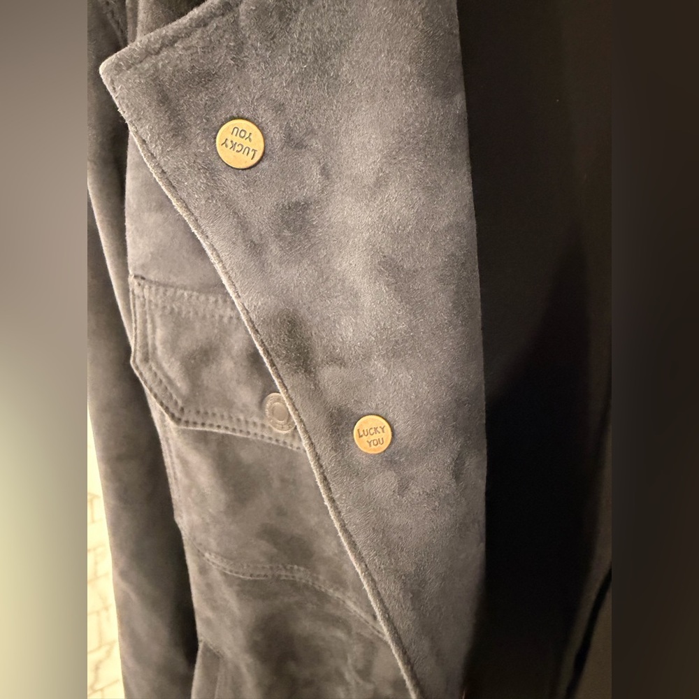 Lucky Brand Men's Suede Shirt Jacket - Picture 14 of 16